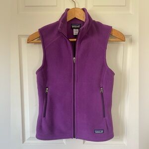 Purple Patagonia Fleece Vest Small